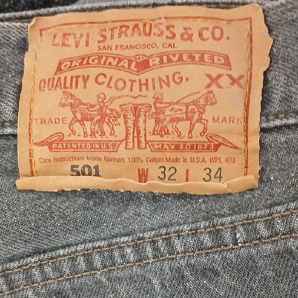 Vintage Levi's Men's Blue Jeans Made In The U.S.A